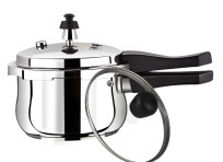 Stainless Steel Encapsulated Bottom Outer Lid Pressure Cooker – 03 Ltrs – Belly